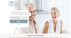 Desktop Screenshot of datingover50s.com.au