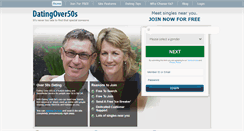 Desktop Screenshot of datingover50s.co.uk