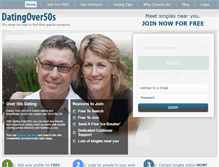 Tablet Screenshot of datingover50s.co.uk